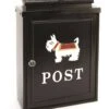 Harewood Black Scotty Dog Post Box