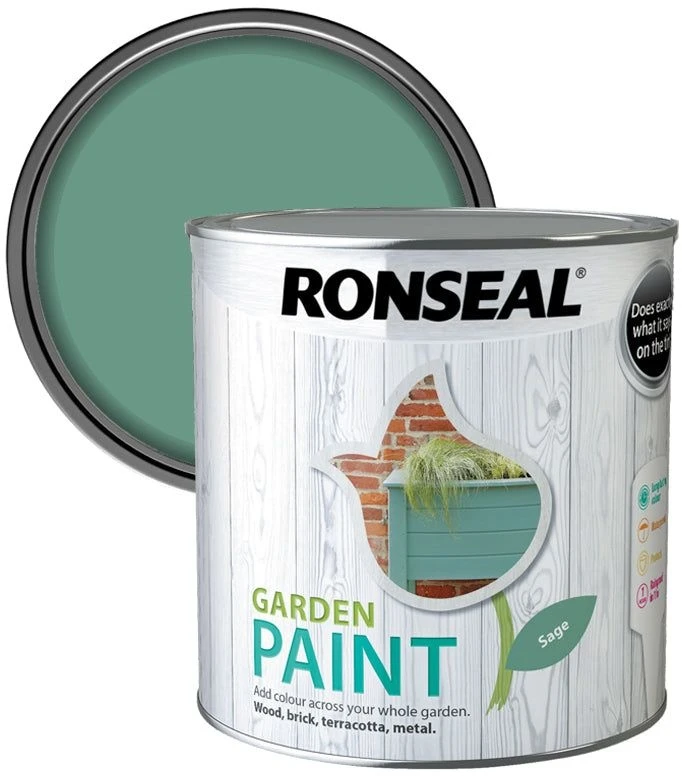 Ronseal Garden Paint Sage 2.5L 1 Ronseal Garden Paint Sage 2.5L