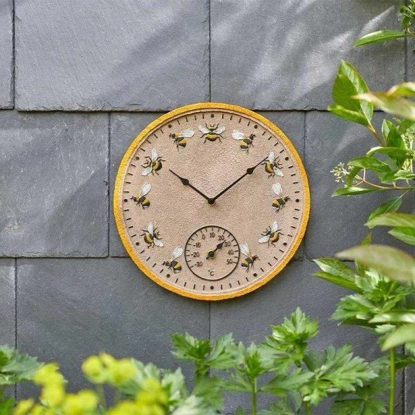 Smart Garden Beez Wall Clock And Thermometer 1 Smart Garden Beez Wall Clock And Thermometer