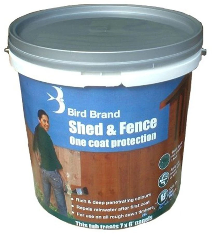 Brid Brand 5 Litre Shed And Fence One Coat Forest Green Wood Preserver 1 Brid Brand 5 Litre Shed And Fence One Coat Forest Green Wood Preserver